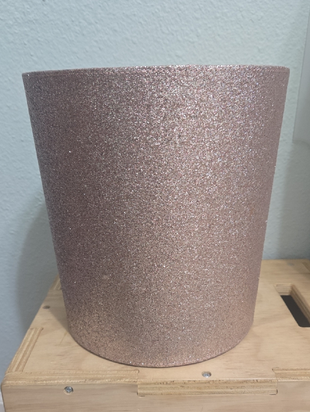 T.J.Maxx Round Glitter Accent Bin - Magenta